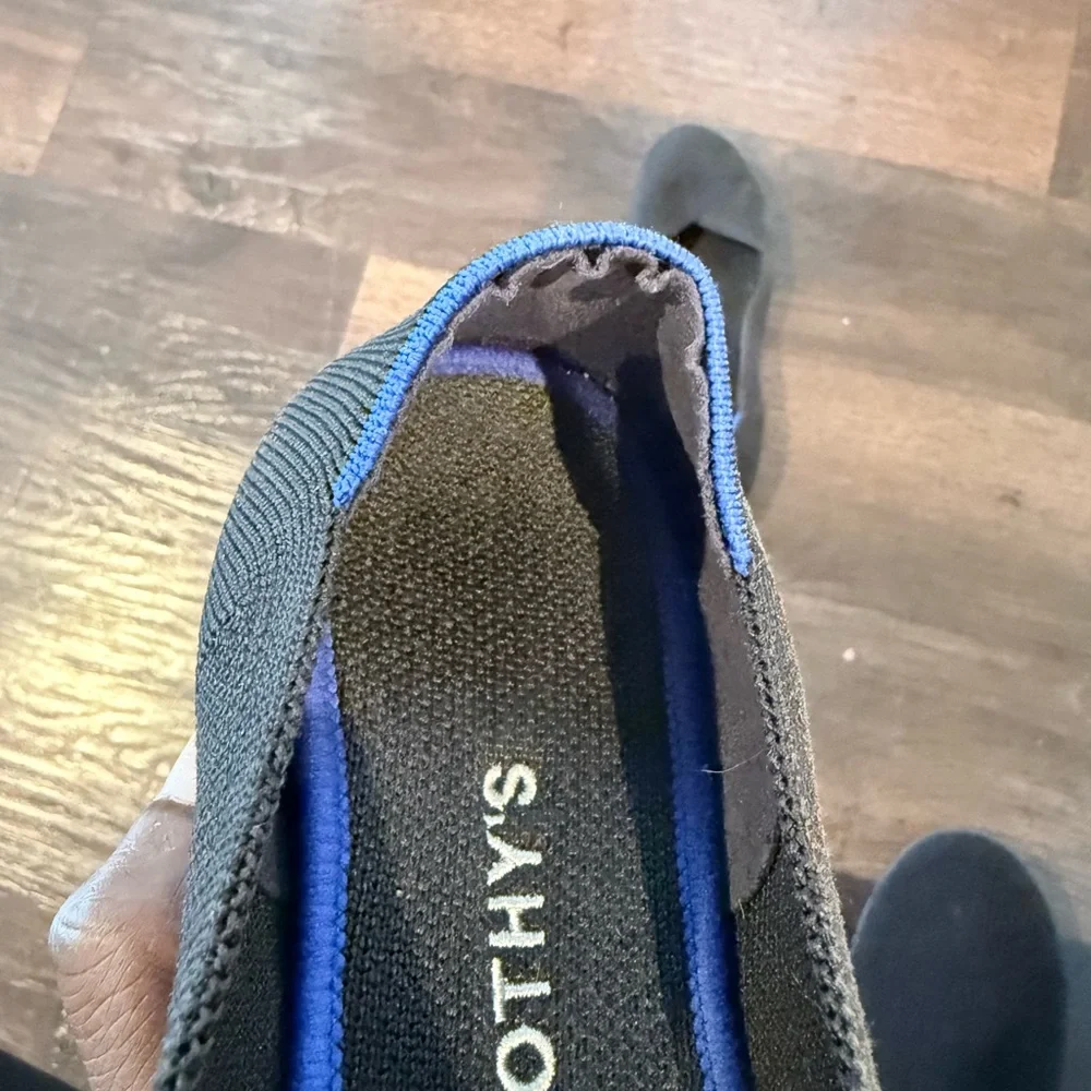 Rothy's Black and Blue Loafers - Picture 4 of 5